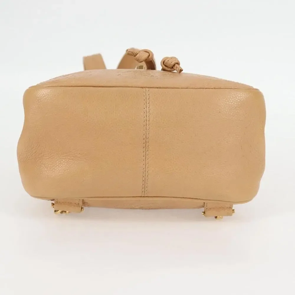 Chanel Calfskin Backpack Beige